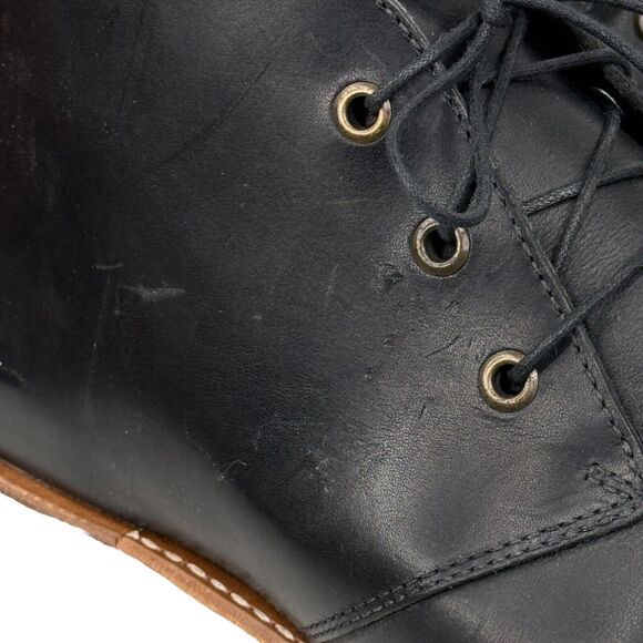 Helm Men's Declan Chukka Boots Natural Leather Black Sz 12 M Lace Up Modern NEW - Picture 10 of 11